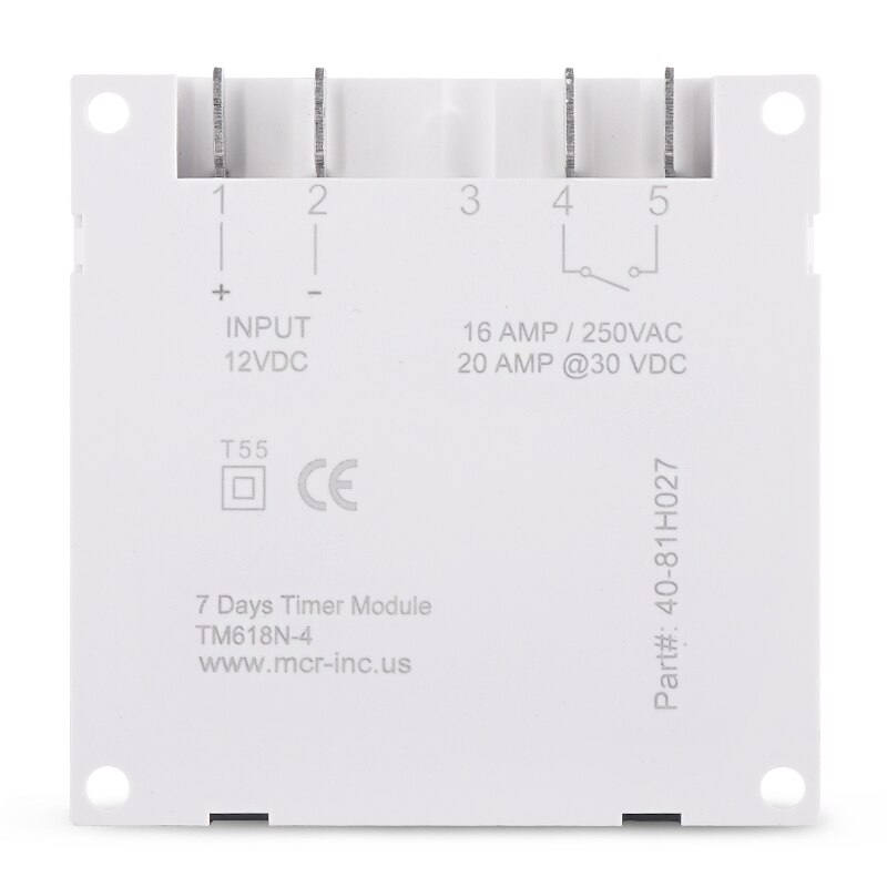SINOTIMER 7 Days Programmable 12V DC Digital Timer Switch Control Time Relay