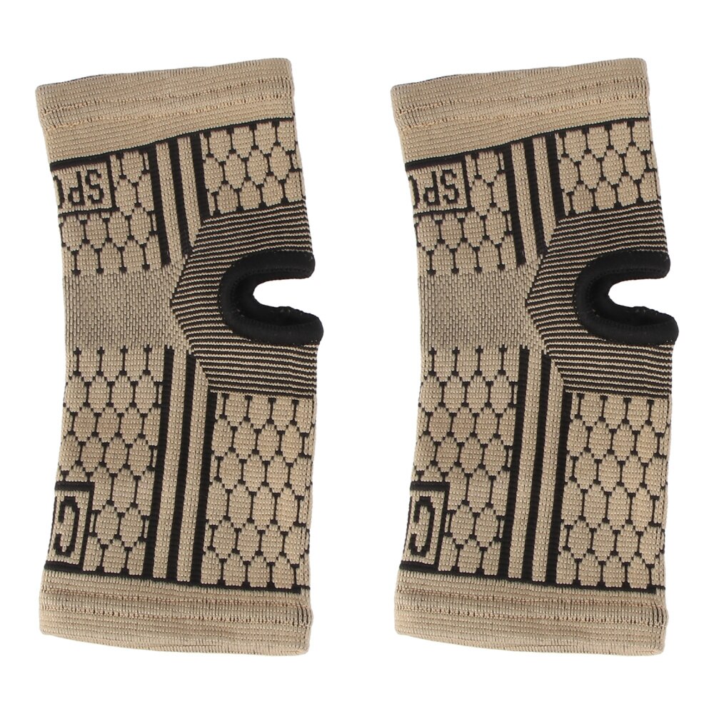 2pcs Man Woman Sports Ankle Protector Knitted Ankle Care Sleeve for Exercising Running Fitness Basketball (Free Size Ski: Default Title