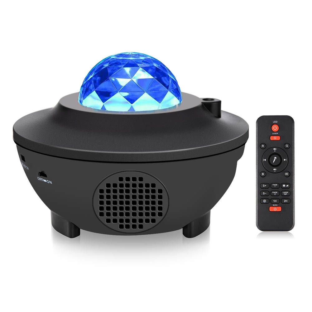 Led projektorljus bluetooth musikspelare fjärrkontroll disco lampa