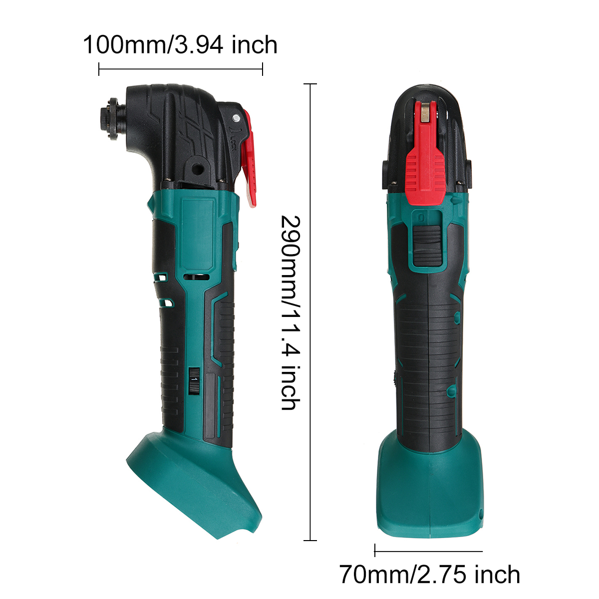 6 Speeds Adjustable Cordless Oscillating Multi Tool Variable Speed Renovator Woodworking Tool For 18V Makita Battery(No Battery)