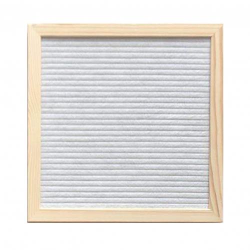 Handmade Square Frame Felt 460 Letter Set Message Board with Bracket Home Decor: White