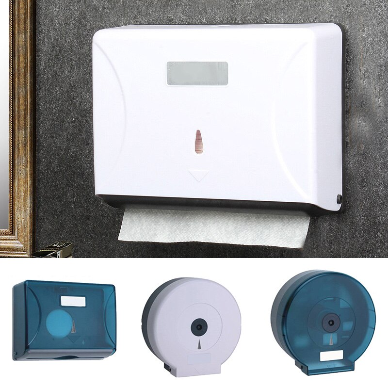 Wall-Mounted Bathroom Tissue Dispenser Paper Towel Storage Box Holder Waterproof Dustproof