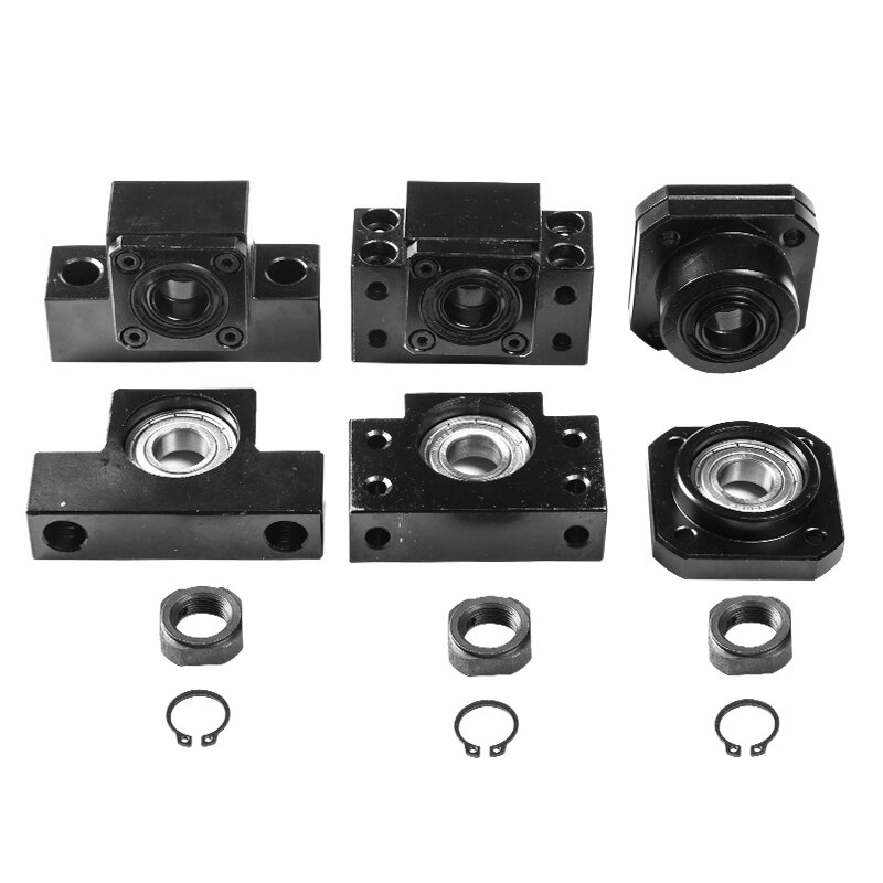 Screw support bracket fixed bracket linear bearing BKBF10/12 BKBF15 EKEF12/15 FKFF10/12 FKFF15 for ball screw sfu1605/sfu2005