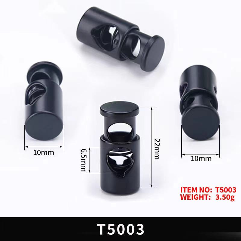 Plastic/Metal Toggle Spring Loaded Cord Locks Drawstring Rope Clip End Round Ball Sliding Fasten Button Lanyard Paracord Stopper: 30pcst5003