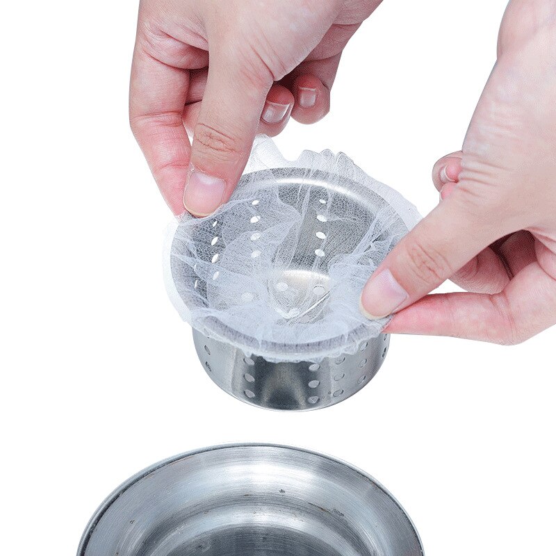 Kitchen Sink Filter Sink Drain Hole Trash Strainer Bag Mesh Strainer Disposable Garbage Bag Filter Wash Basin Bag