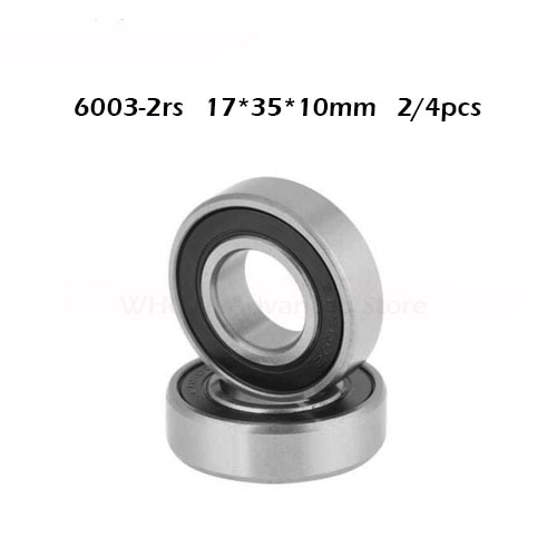 6003rs lager abec -3 (6 stk ) 17*35*10 mm dype spor 6003-2rs kulelager 6003rz 180103 rz rs 6003 2rs emq