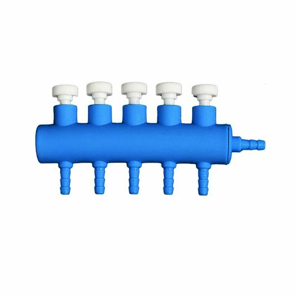 2 3 4 5 6 Way Luchtpomp Accessoires Hendel Aquarium Controle Aquarium Outlet Air Flow Distributeur Schakelaar Zuurstof buis Nuttig: 5 Ways