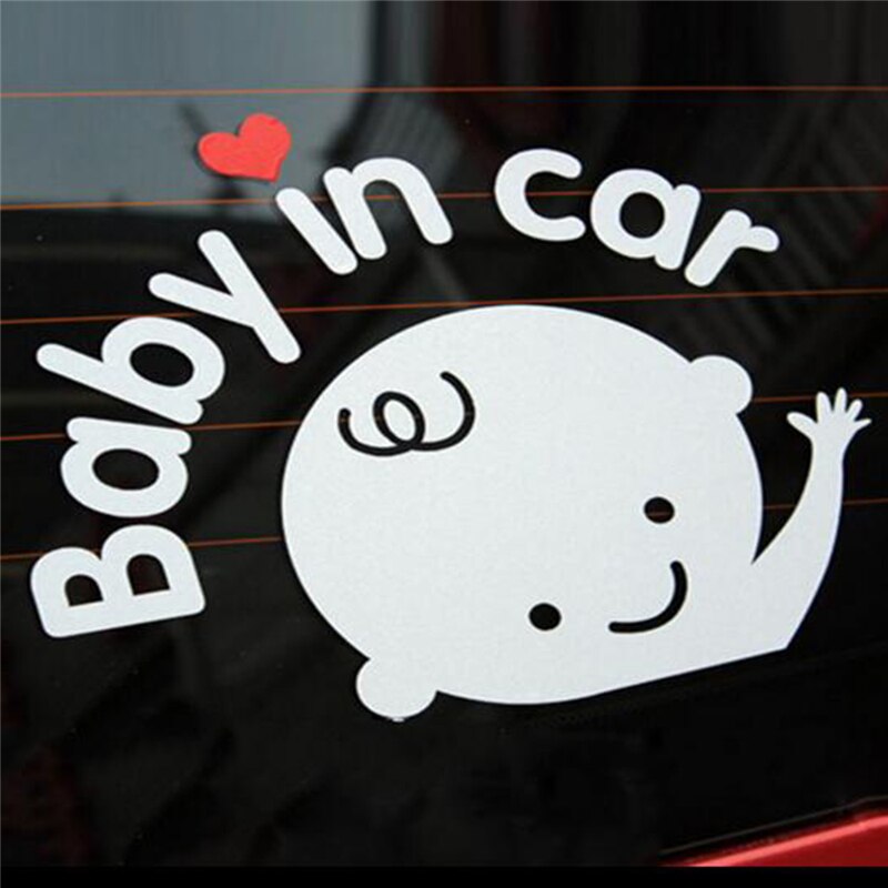 Auto-styling cartoon auto stickers vinyl sticker baby aan boord "baby in auto" raam achterruit schattige auto sticker