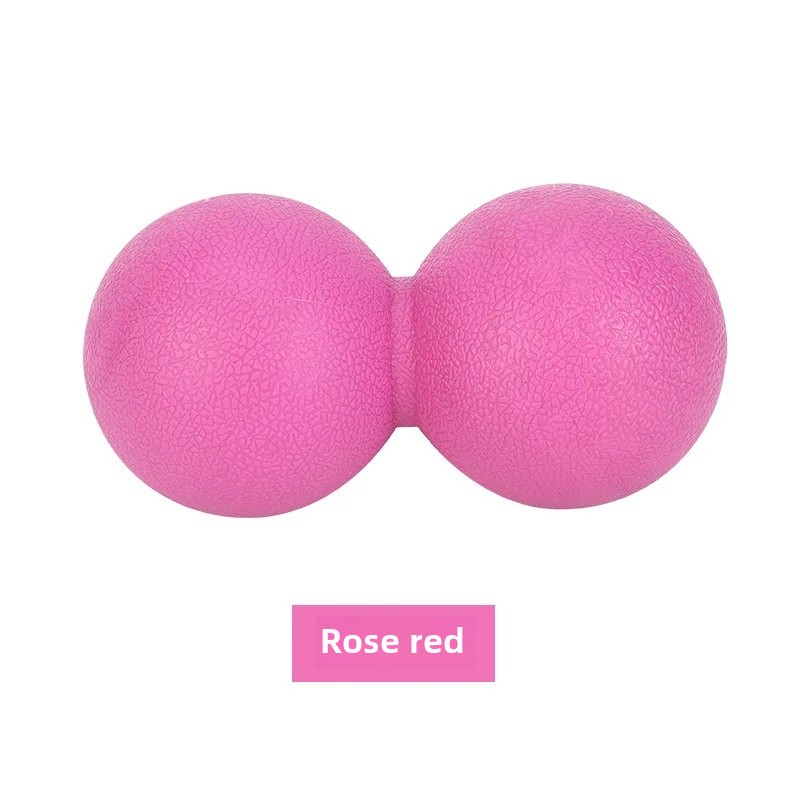 Pelota de masaje TPE para Fitness, equipo de entrenamiento para relajar la salud muscular, pelota de goma para maní, pelota de masaje, pelota de membrana para tendón para Yoga: Rosa