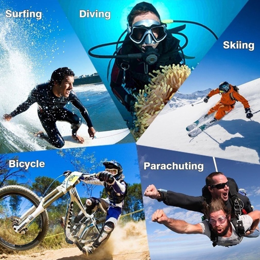 Pro Cam Sport Action Con Telecomando Camera 4k Videocamera Wifi Ultra Hd 16mp DVR Sports Outdoor Diving Bicycle Camcorder CMOS