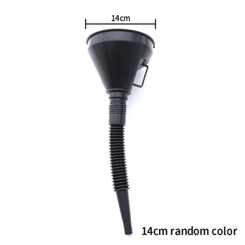 Embudo de filtro para coche, herramienta de reparación, equipo de llenado de aceite con filtro, tubo Flexible para seguridad, accesorios de viaje de emergencia para coche: A