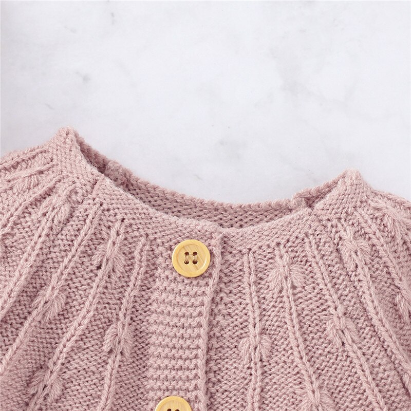 Baby Girl Knit Vest Truien Effen Kleur Single-Breasted Losse Versie Lente Truien Tops Kleding