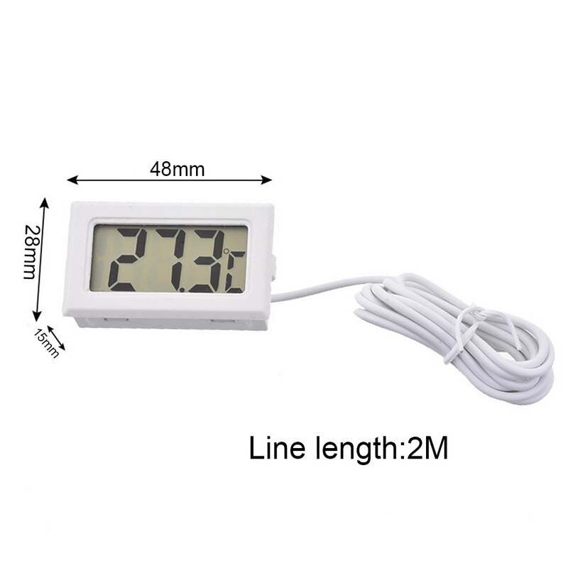 Mini LCD Digital Thermometer Hygrometer Gauge Tester Probe Incubator Aquarium Temperature Humidity Meter Sensor Detector: B