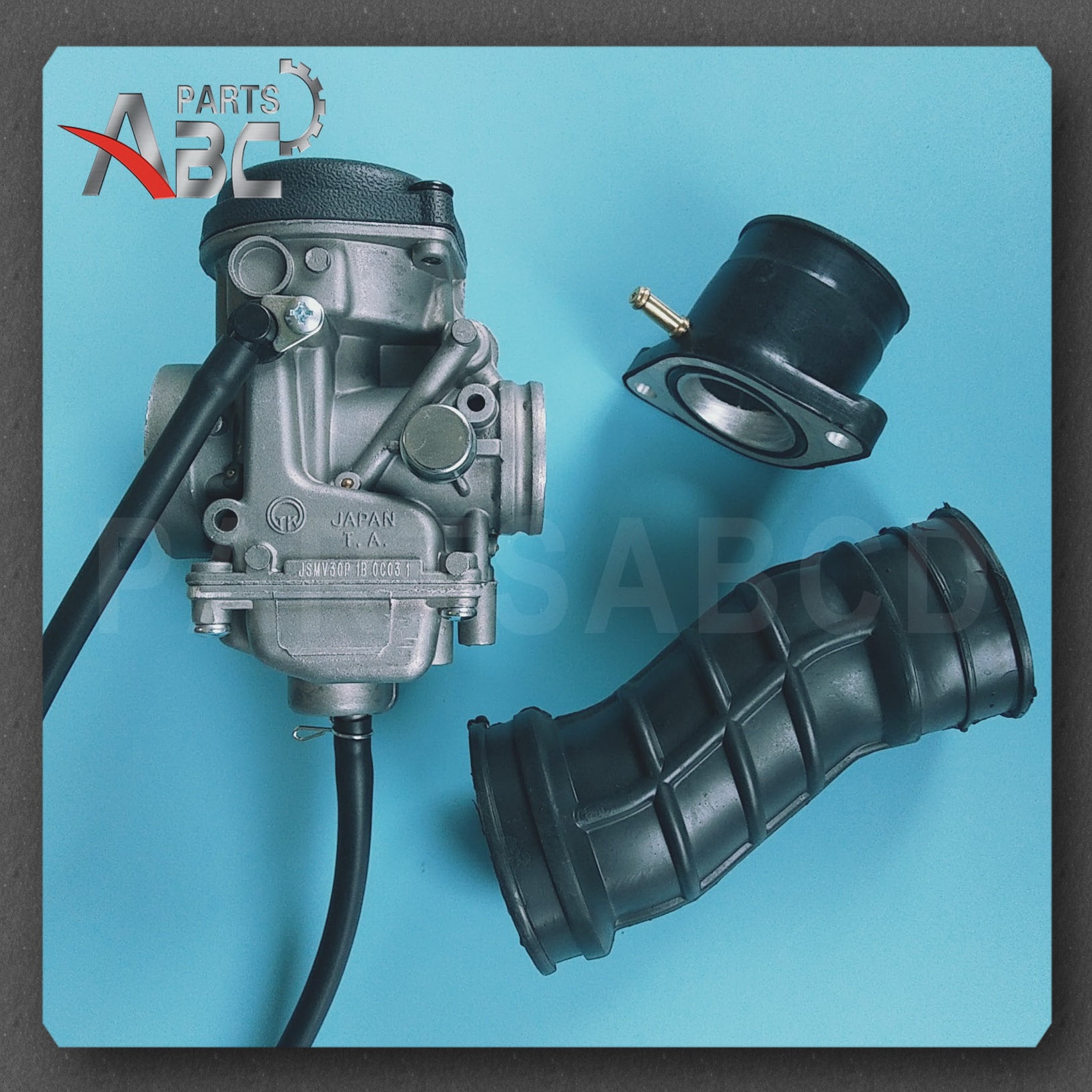 30Mm Carburateur Tk Jianshe Loncin Bashan 250cc Atv Quad ATV250 JS250 Carburateur Met Inlaatspruitstuk & Luchtfilter Rubber boot Slang