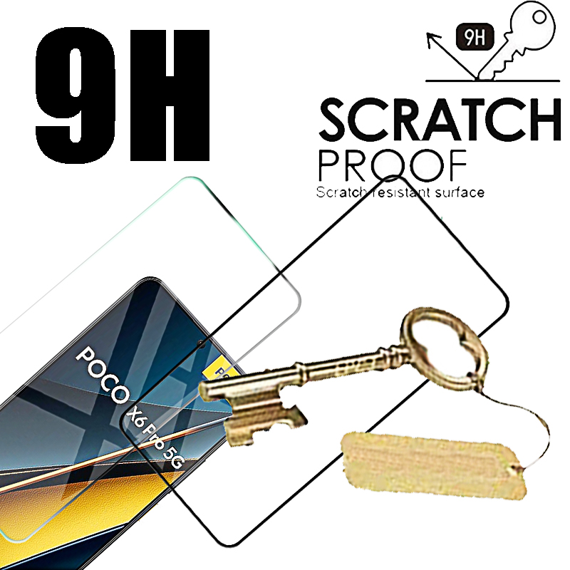 Protectores de pantalla de vidrio templado para Xiaomi, película protectora para Poco X6 Pro, 5G, X5, X4 Pro, X3, Nfc, Pocco, Poco, Poxo, X6pro, 4 Uds.