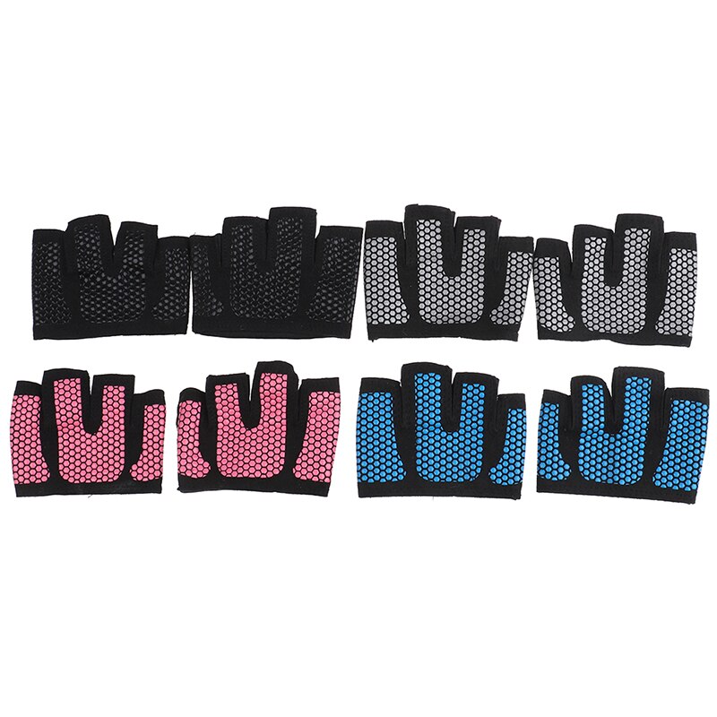 Guantes de medio dedo para Fitness para hombre y mujer, para Crossfit, entrenamiento, gimnasio, levantamiento de pesas de potencia, culturismo, Protector de manos