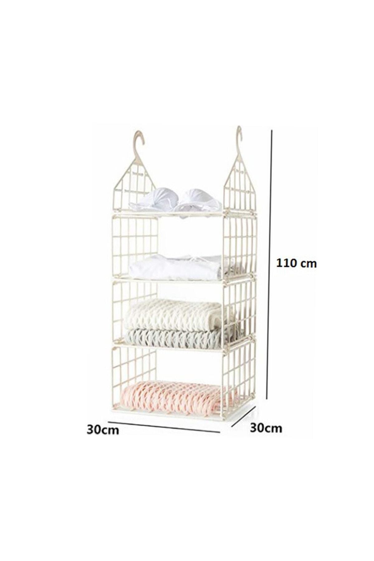 Kast Interieur Kan Worden Opgehangen Rack 3 Layer Kast Interieur Organizer-Grijze Kleur, Closet Organizer, kleding Organizer, Garderobe Regulator