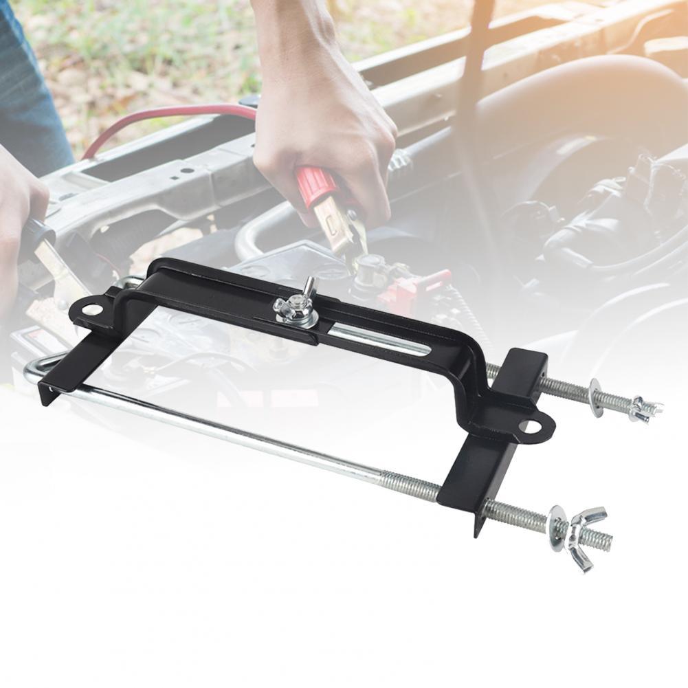 Storage Rack Universal Adjustable Metal Car Storage Battery Holder Bracket Car Accessories Auto parts