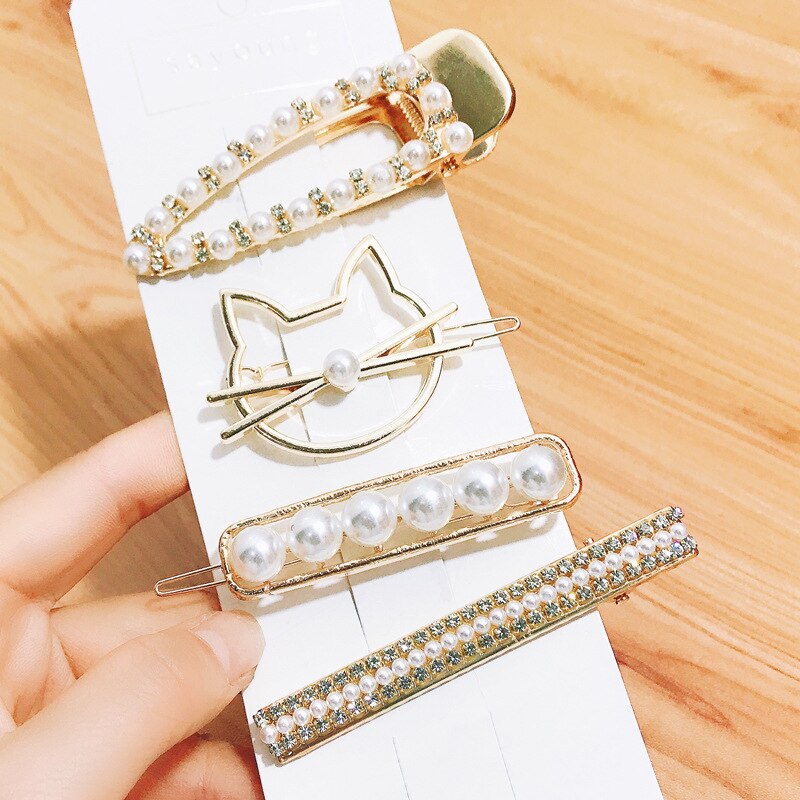 1 ensemble de pinces à cheveux en perles pour filles et femmes, barrettes, épingles à cheveux géométriques, accessoires pour cheveux: 12