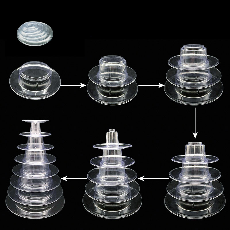6/10 Tiers Macaron Display Stand Cupcake Toren Rek Cupcake Stand Cake Stand PVC Lade Voor Bruiloft Verjaardag Taart Decoreren Gereedschappen
