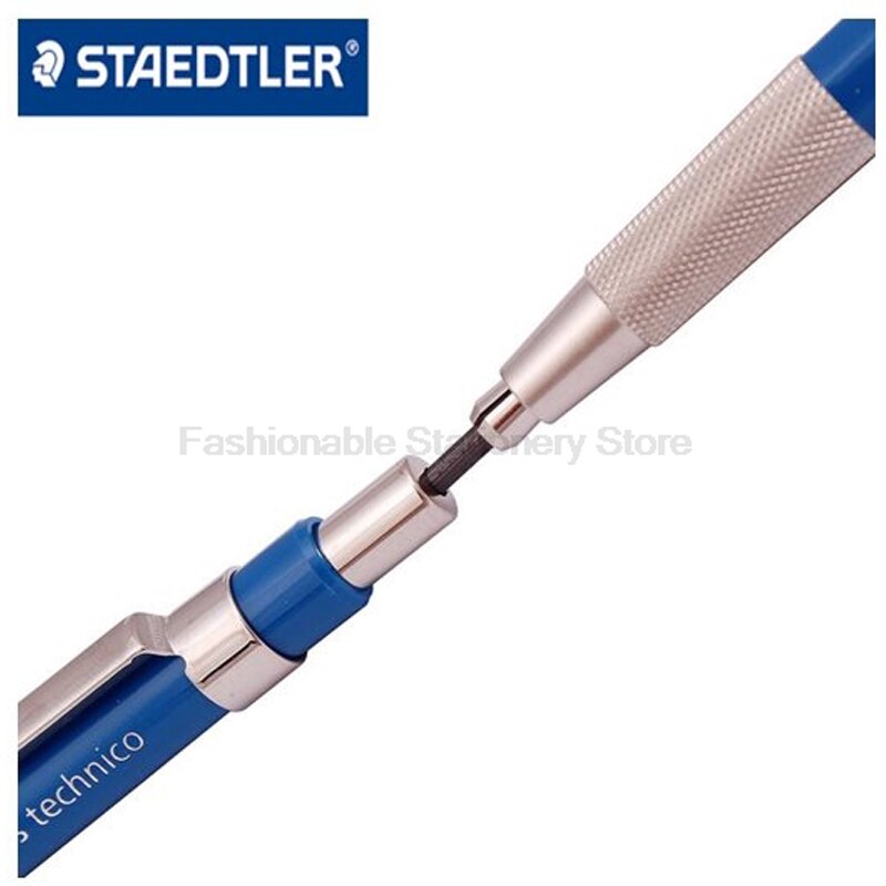 Staedtler 780 2.0mm mekaniske blyanter + viskelæder sæt tegning blyant skole papirvarer kontorartikler metal mekanisk blyant stang