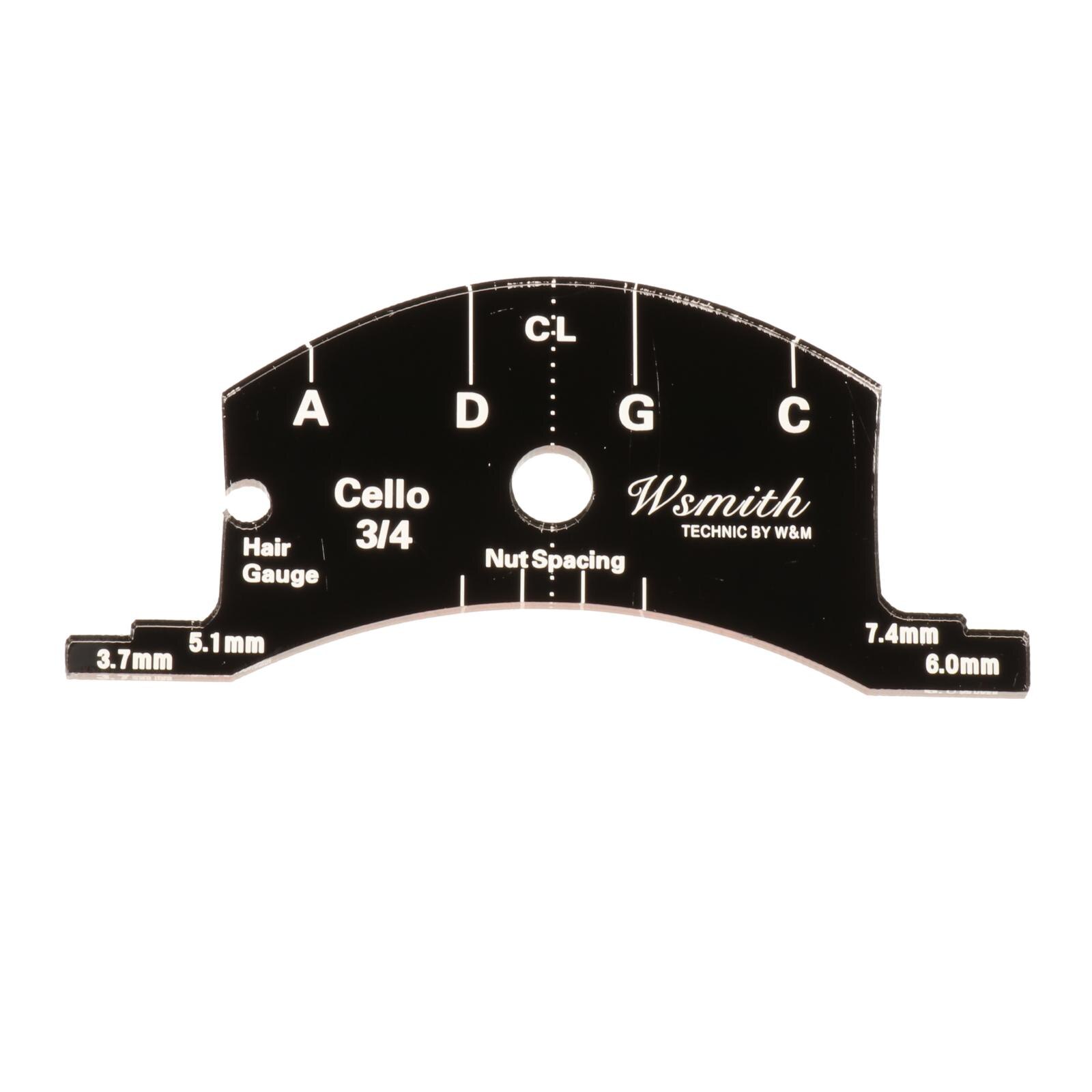 1/2 3/4 4/4 Viool Cello Altviool Bridge Template Multifunctionele Mold Template Reparatie Tool Voor Cello Viool Contrabas: 3-4 Cello