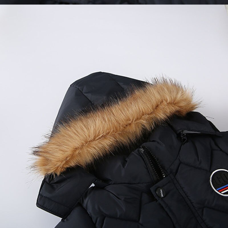 Herfst Winter Jongens Warme Dikke Jas Mode Jongen Capuchon Kinderen Ongedwongen Warme Bovenkleding Kinderen Kleding