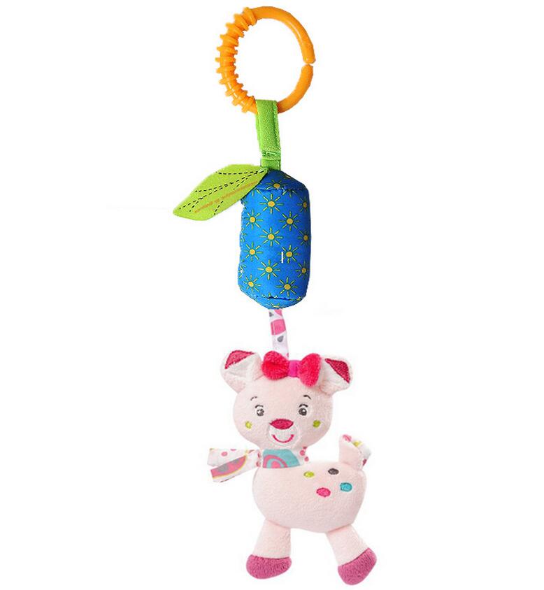 JJOVCE Schöne tier Baby Rasseln Kinderwagen Hängen Spielzeug Plüsch Handys Campanula klassische spielzeug für kinder 40% off: C