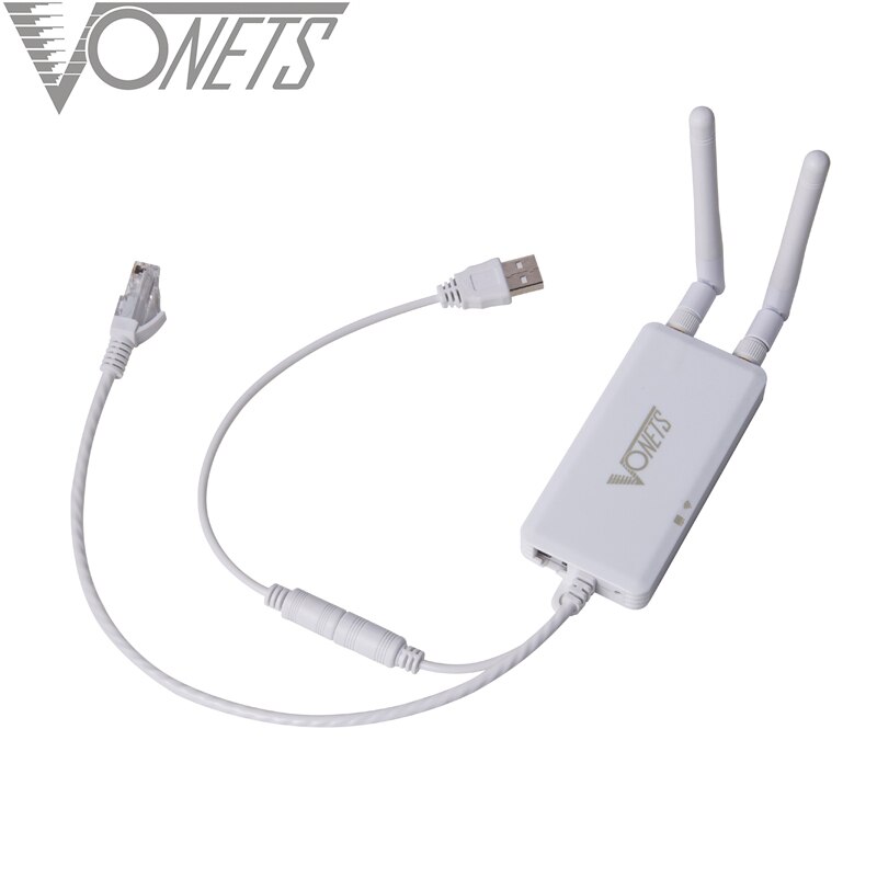 VONETS WiFi Repeater - 300Mbps 2.4GHz - Extends Network Range - 2 LAN Ports - SOHO Wireless Access Point