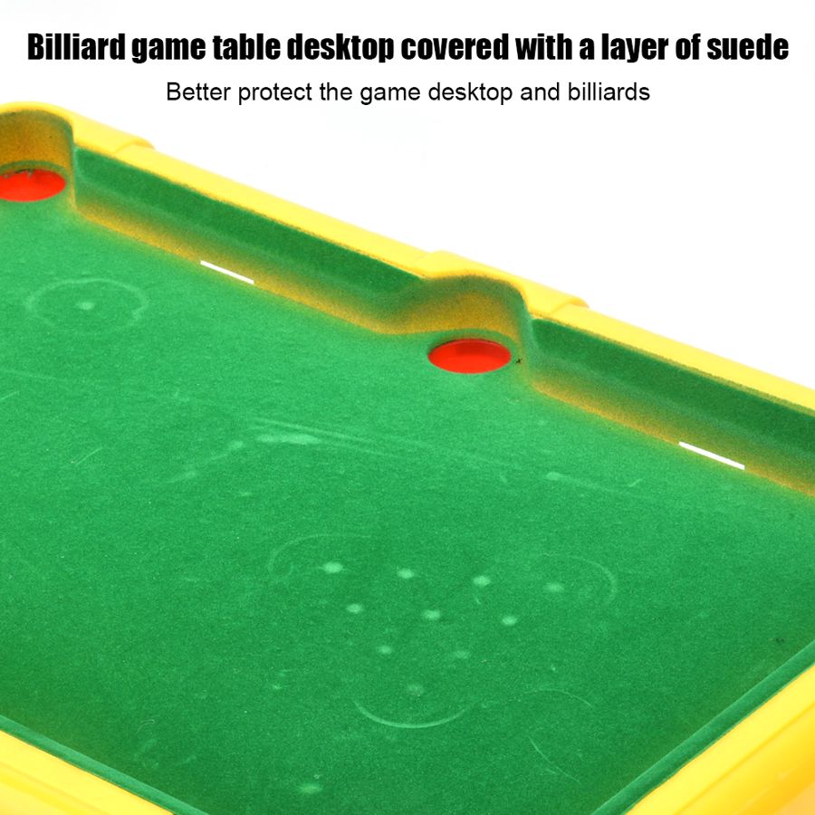 Children Billiards Toy Simulation Billiards Table Billiard Toy Set Double Interactive Puzzle Game for 3 Years Old and Above