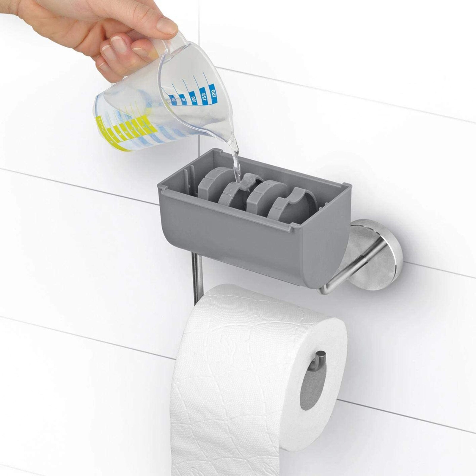 Toiletrolhouder Wall Hang Papier Dispenser Badkamer Papierrolhouder Auto Make Vochtig Papier Voor Keuken Badkamer