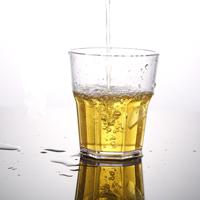 6 stk plastrestaurant tumbler klar øl vin drik kopper brydesikre drikkebriller gennemsigtighed cafebar forsyninger