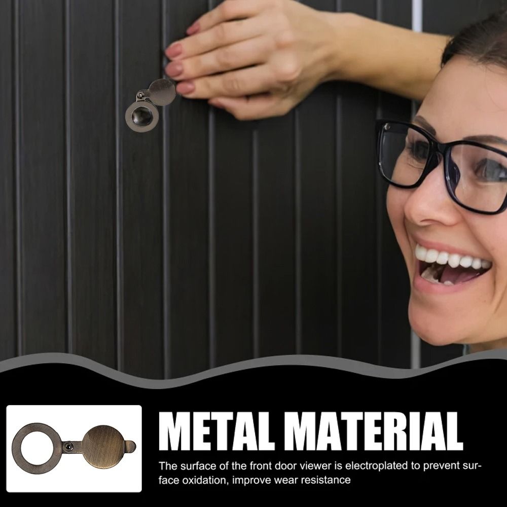 Metalen Deur Kijkers Dekt Veiligheid Privacy Cover Vast Privacy Kijkgaatje Deksel Flip Over Deur Privacy Cover Deur Kijkers