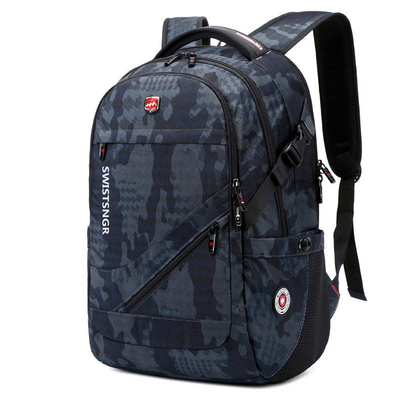 Neuer wasserdichter Herren-Rucksack für 17-Zoll-Laptops, USB-Ladetaschen, Damen-Reiserucksack für Flugzeuge, Jahrgang-Schultasche, Mochila