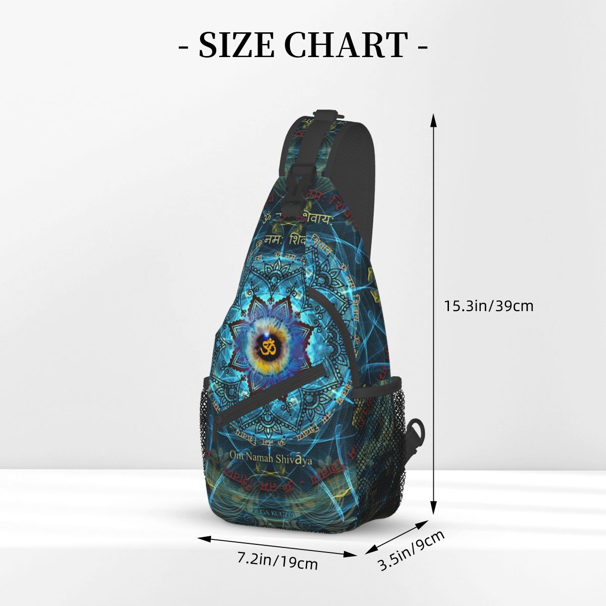 Crossbodytas Sport Om Namah Shivaya Borsttas Unisex Dames Man Mode Schouderrugzakken Reizen