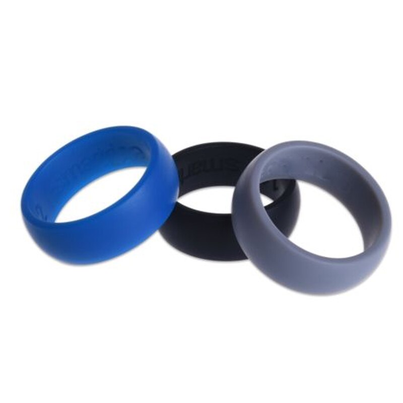3Pcs Rubber Siliconen Vinger Ring Flexibele Hypoallergeen Wedding Engagement Ring Creatieve Eenvoudige Mode Paar Accessoires: 6 / A1