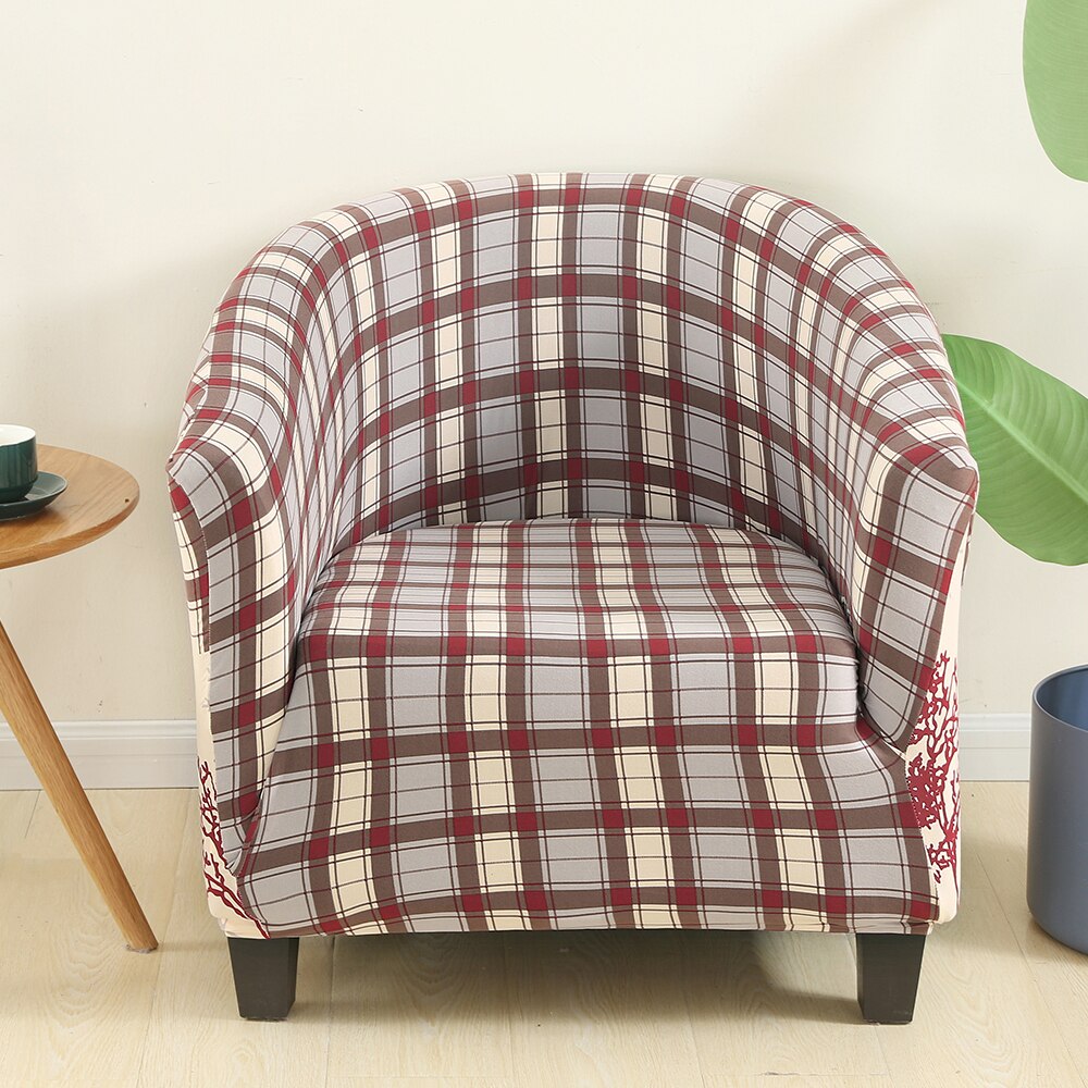 Christmas Elastic Coffee Tub Sofa Cover Armchair Seat Cover Protector Furniture Slipcover Room Bathtub Chair Covers: 4