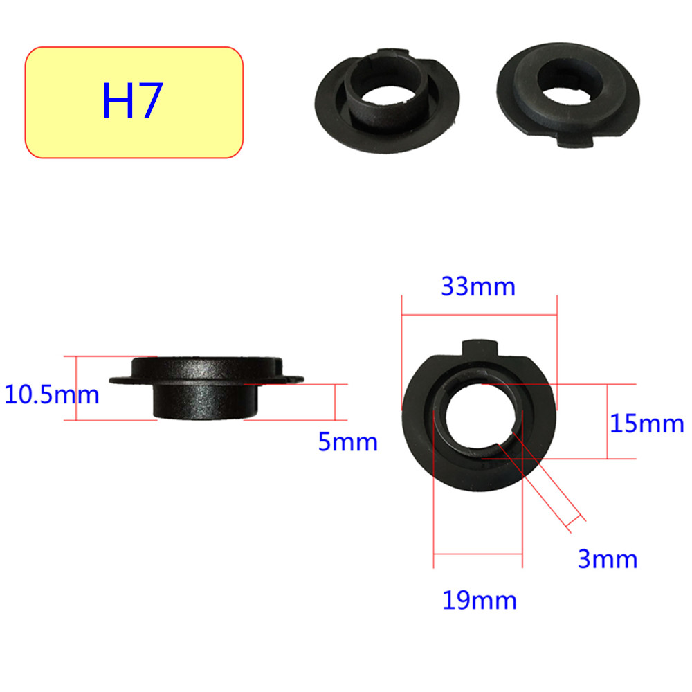 2Pcs H7 LED Headlight Adapter Holder Base For Led H1 H4 H11 H8 H9 H13 9004 9005 9006 9007 880 Headlamp Sockets LED Bulbs