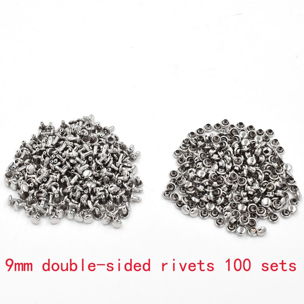 6-10 mm Rivet tools Metal rivet installation tools Snaps Mini installed mold Nail Box accessories: 9mm   100sets