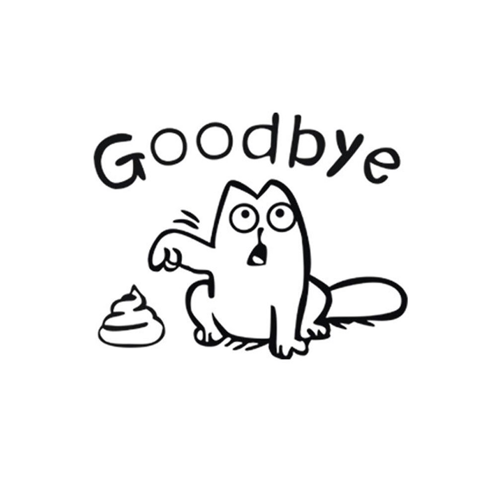 1Pc Art Sticker Muur Poster Badkamer Woonkamer Home Decor 3D Creatieve Muursticker Waterdicht Wc Stickers Cartoon Modellen: Default Title