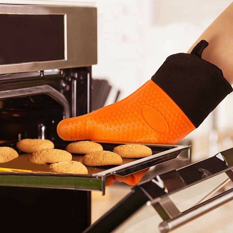 Siliconen handschoenen keuken hittebestendige handschoenen temperatuurbestendige handschoenen koken bakken bbq oven handschoenen keukenaccessoires