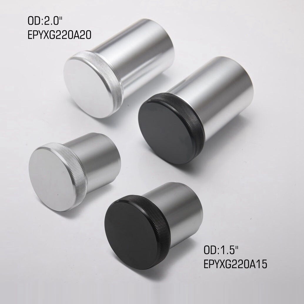 EPMAN Billet Aluminium Weld On Filler Neck + Cap 2"/1.5" Weld On Fuel Water Overflow Tank Splash Bowl, Fuel Tank Etc. EPYXG220