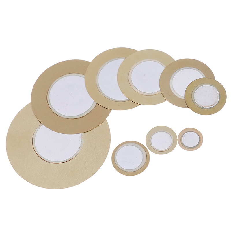 10Pcs 12/15/18/20/27/35/41/50Mm Piezo Elements sirene Sensor Pad Ronde Trigger Drum Disc Koper