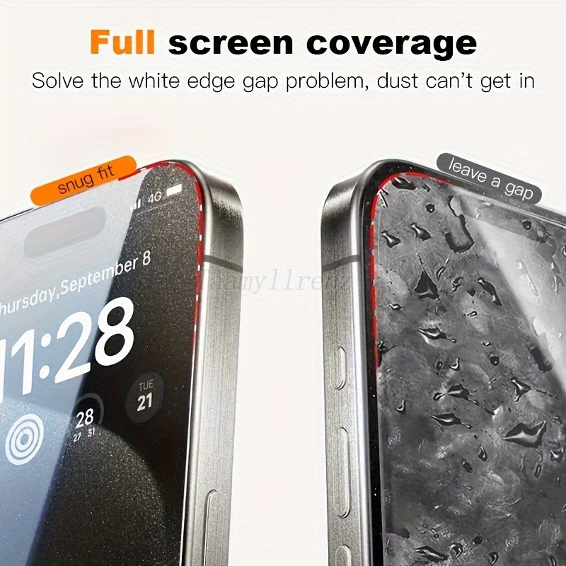 3 Stück 9D-Displayschutz aus gehärtetem Glas, kompatibel mit iPhone 16 17 Profi Max 16E Luft 15 14 Plus 13 12 11 Profi XR XS Max Glas