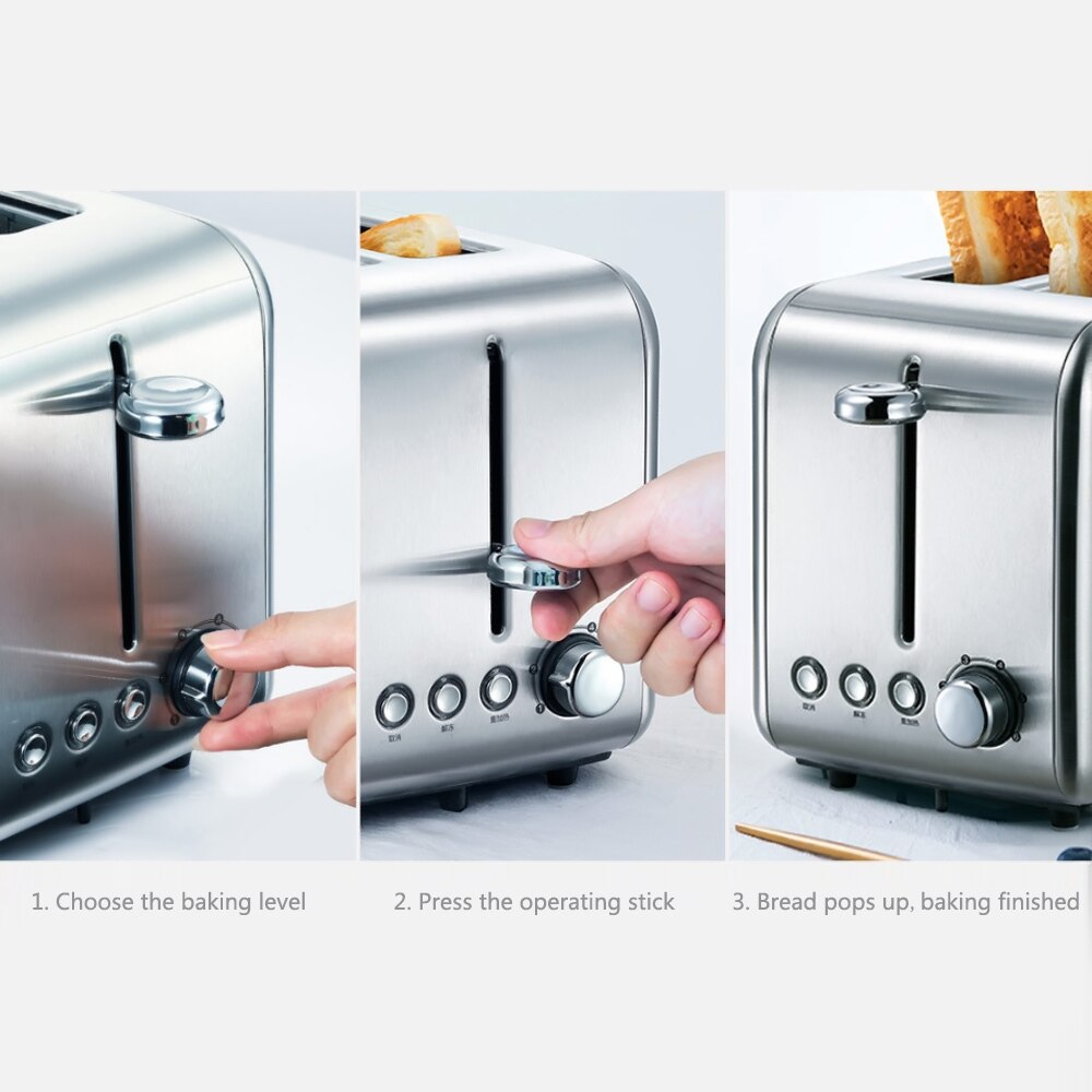 Xiaomi deerma brødbagemaskine elektrisk brødrister husholdningsautomatisk morgenmad toast sandwich maker genopvarm køkken grill ovn