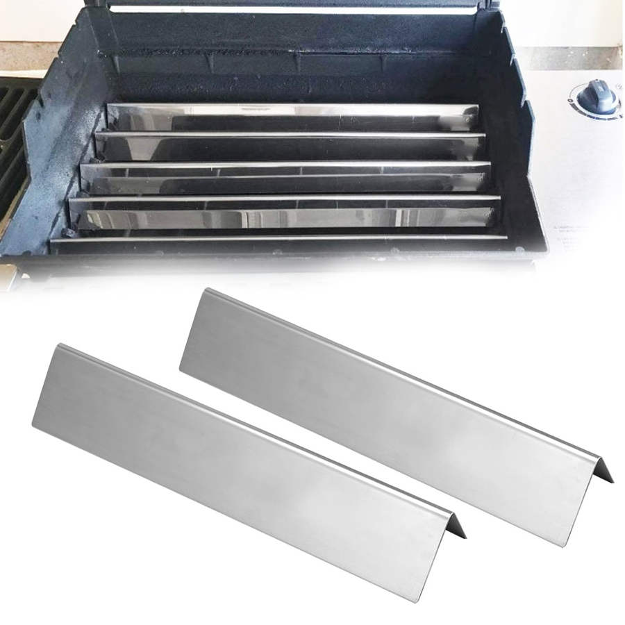 2Pcs Stainless Steel Gas Grill Heat Plate Barbecue Accessory for er