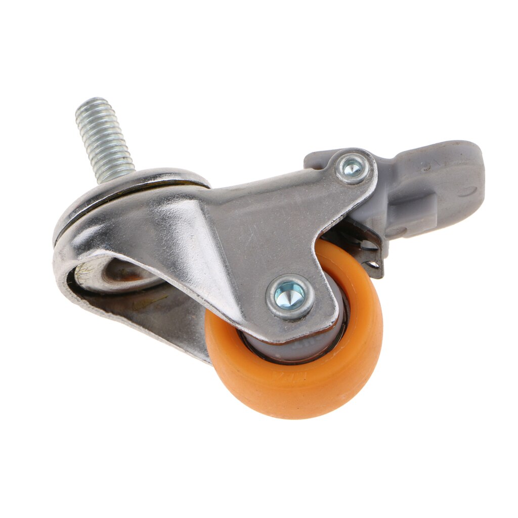 Svingbare trinsehjul trallemøbler styrehjul skruebrems 1 tommer