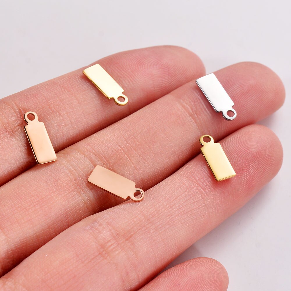 50 teile/los Edelstahl leer Stanzen Hund Stichworte Anhänger Charme DIY für Halskette Schmuck Zeug