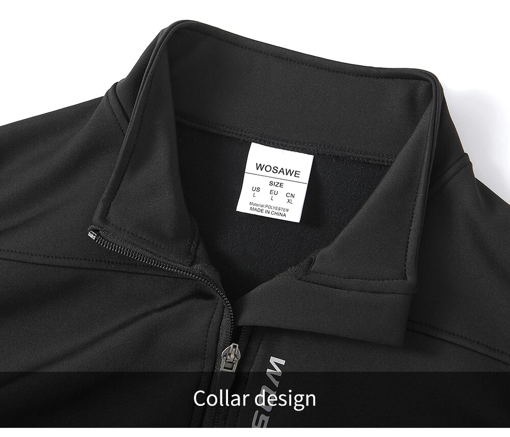 WOSAWE gilet da ciclismo invernale in mucchio termico da uomo nuovo giacca senza maniche antivento strada MTB bicicletta frangivento gilet caldo riflettente uomo