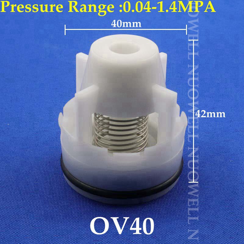 50~2Pcs 15~50mm Plug-in Plastic Check Valve Gas Water Stop One-way Control Connector Protection Anti Drip Valves: 5pcs / OV40mm